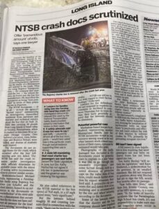 Harford P.C. Featured Interview in Newsday regarding NTSB Documents on the Farmingdale HS Bus Crash.